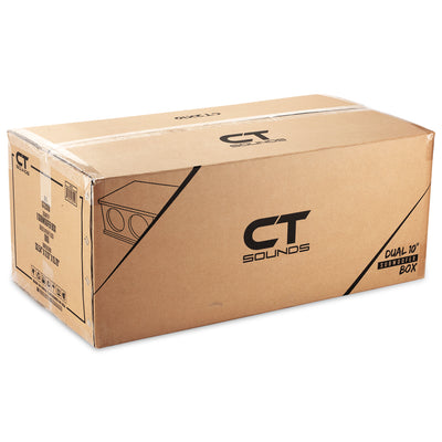 CT2X10 // Dual 10” Kerf Port Universal Car Subwoofer Box