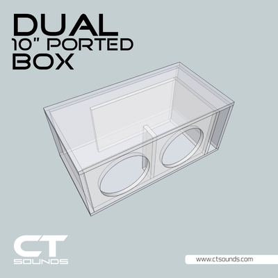 Dual 10 Inch PORTED Subwoofer Box Design - CT SOUNDS