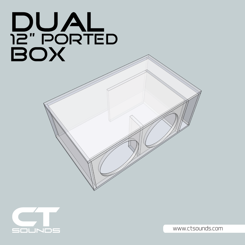 CT Sounds Dual 12 Inch Ported Subwoofer Box Design – CT SOUNDS