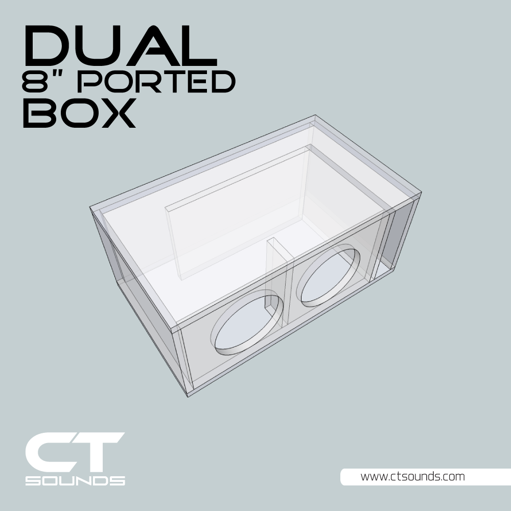 Ung dame vores Sløset CT Sounds Dual 8 Inch Ported Subwoofer Box Design – CT SOUNDS