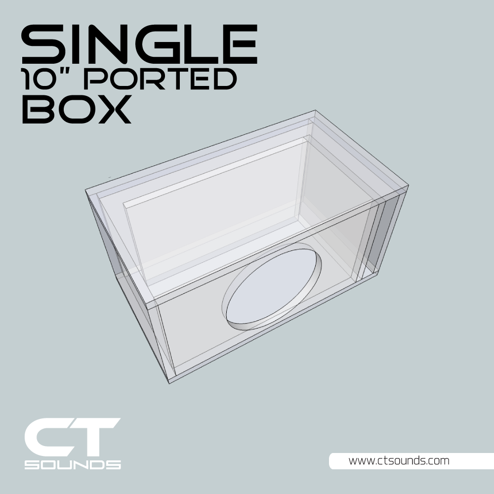 Single 10 hotsell ported box