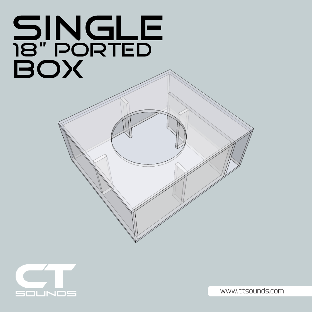 Rejse Pearly tilpasningsevne CT Sounds Single 18 Inch Ported Subwoofer Box Design – CT SOUNDS