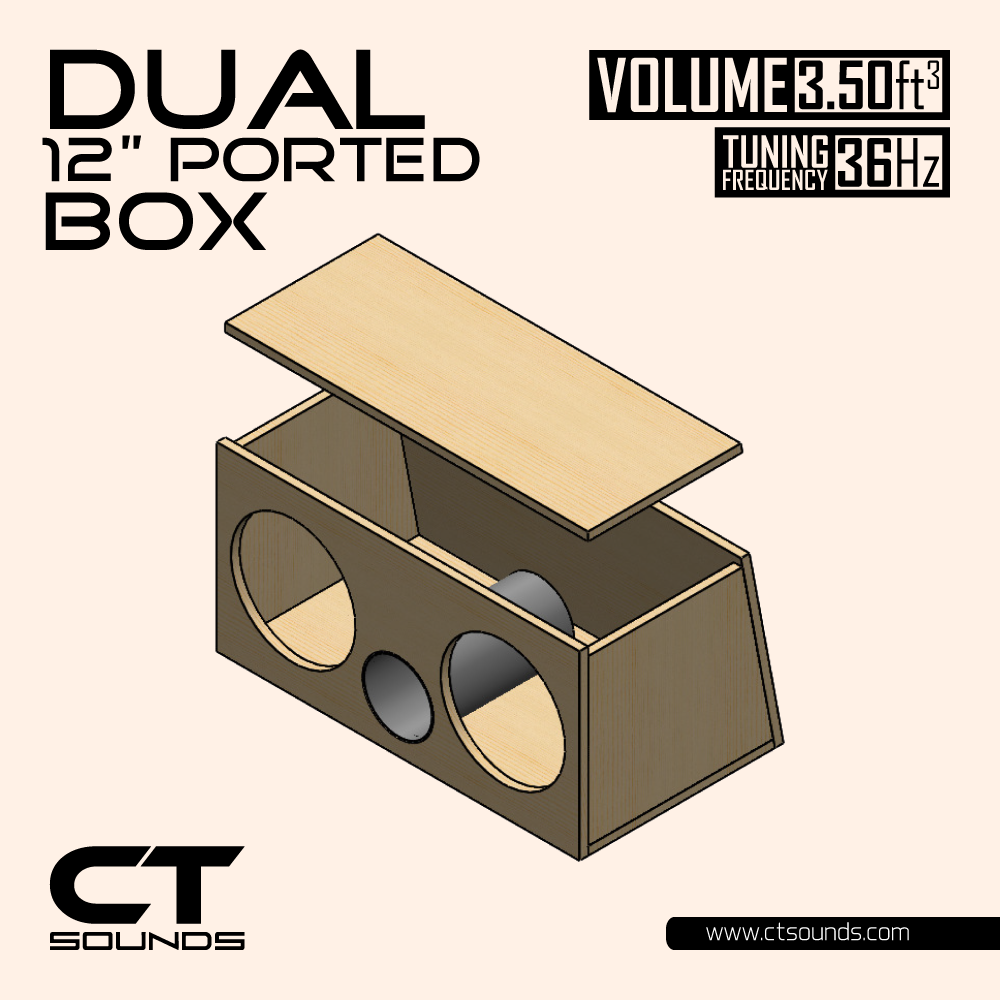 CT Sounds Dual 12 Inch Ported Subwoofer Design – CT SOUNDS