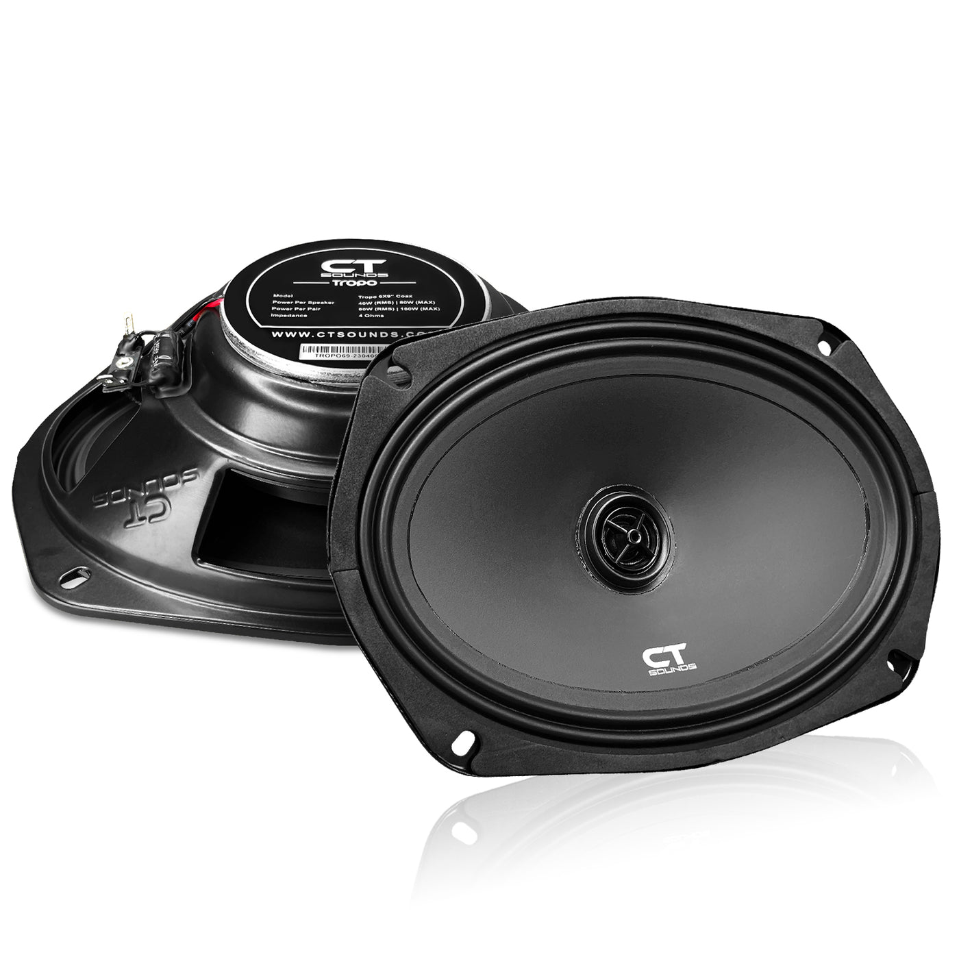 TROPO-6X9-COX // 80 Watts RMS 6x9” Shallow-Mount Car Speakers, Pair