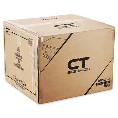 CT1X12 // Single 12” Kerf Port Universal Car Subwoofer Box