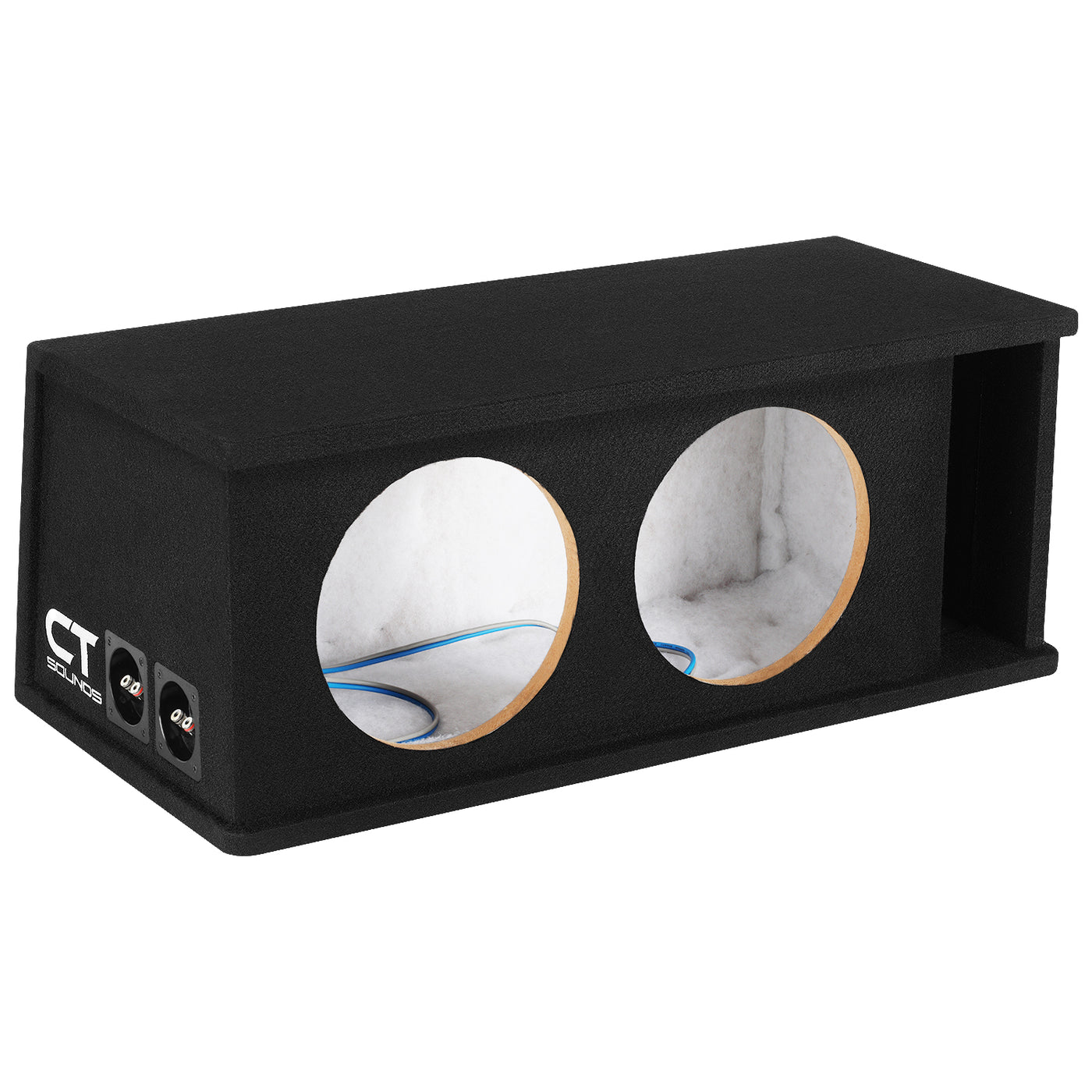 CT2X10 // Dual 10” Kerf Port Universal Car Subwoofer Box