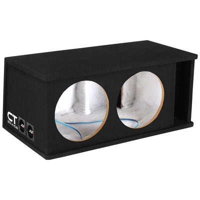 CT2X12 // Dual 12” Kerf Port Universal Car Subwoofer Box