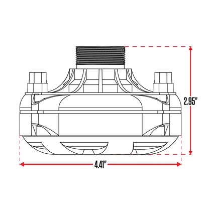 HD-1 // 1” 300-Watt Compression Horn Driver, Single