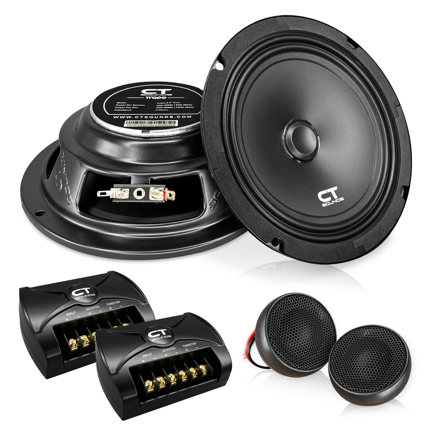Tweeters Best Component Speakers For The Money Tropo 160W Shallow