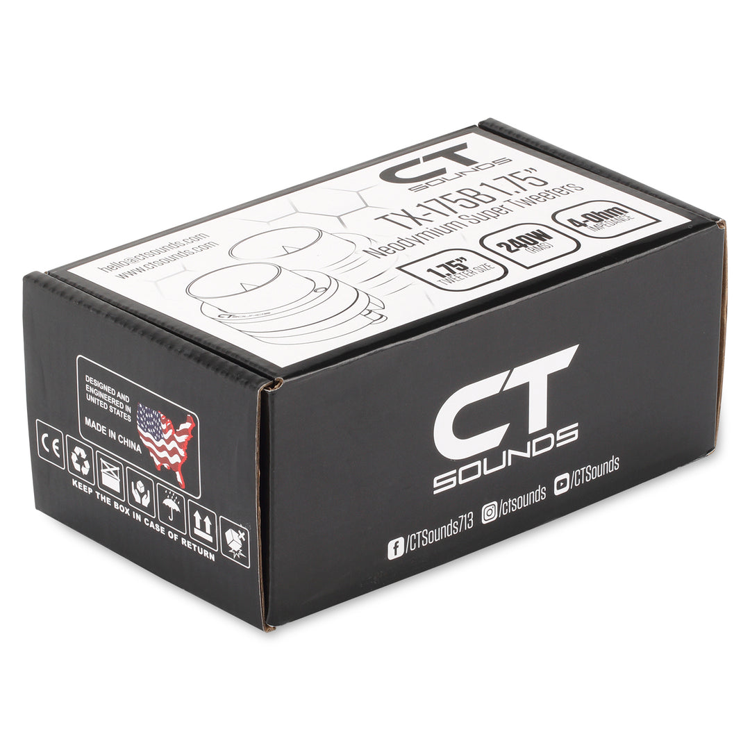 TX-175B // 1.75” 480-Watt Neodymium Super Tweeters, Pair – CT SOUNDS