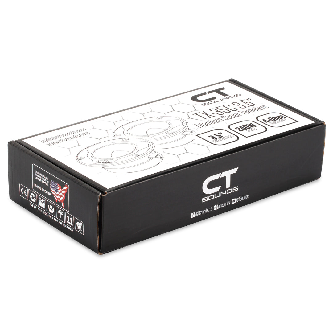 TX-35C // 3.5” 480-Watt Titanium Super Tweeters, Pair – CT SOUNDS