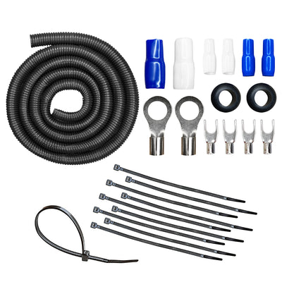 AMPKIT-8GA-ELITE // 8 Gauge 1000 Watt Amplifier Wiring Kit (OFC)