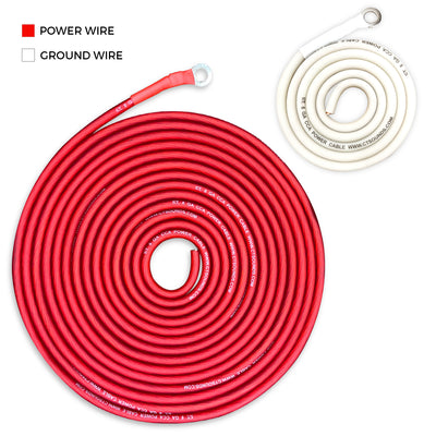 AMPKIT-8GA-PRO // 8 Gauge 800 Watt Amplifier Wiring Kit