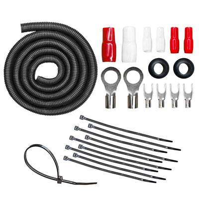 AMPKIT-8GA-PRO // 8 Gauge 800 Watt Amplifier Wiring Kit