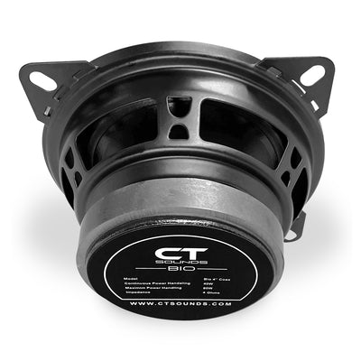 BIO-4-COX // 80 Watts RMS 4 Inch Car Coaxial Speakers, Pair