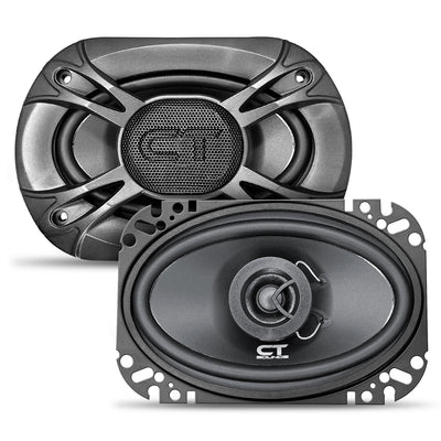 BIO-4X6-COX // 80 Watts RMS 4x6 Inch Car Coaxial Speakers, Pair