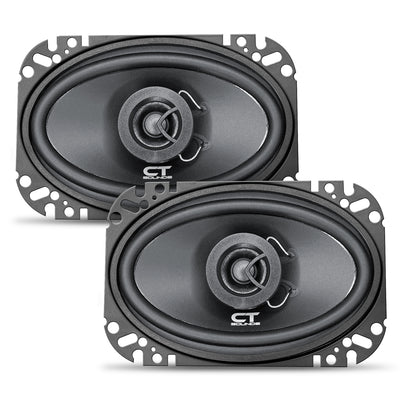 BIO-4X6-COX // 80 Watts RMS 4x6 Inch Car Coaxial Speakers, Pair