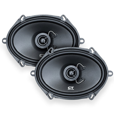BIO-5X7-COX // 80 Watts RMS 5x7 Inch Car Coaxial Speakers, Pair - CT SOUNDS