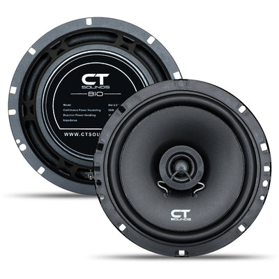 BIO-6-5-COX // 100 Watts RMS 6.5 Inch Car Coaxial Speakers, Pair - CT SOUNDS