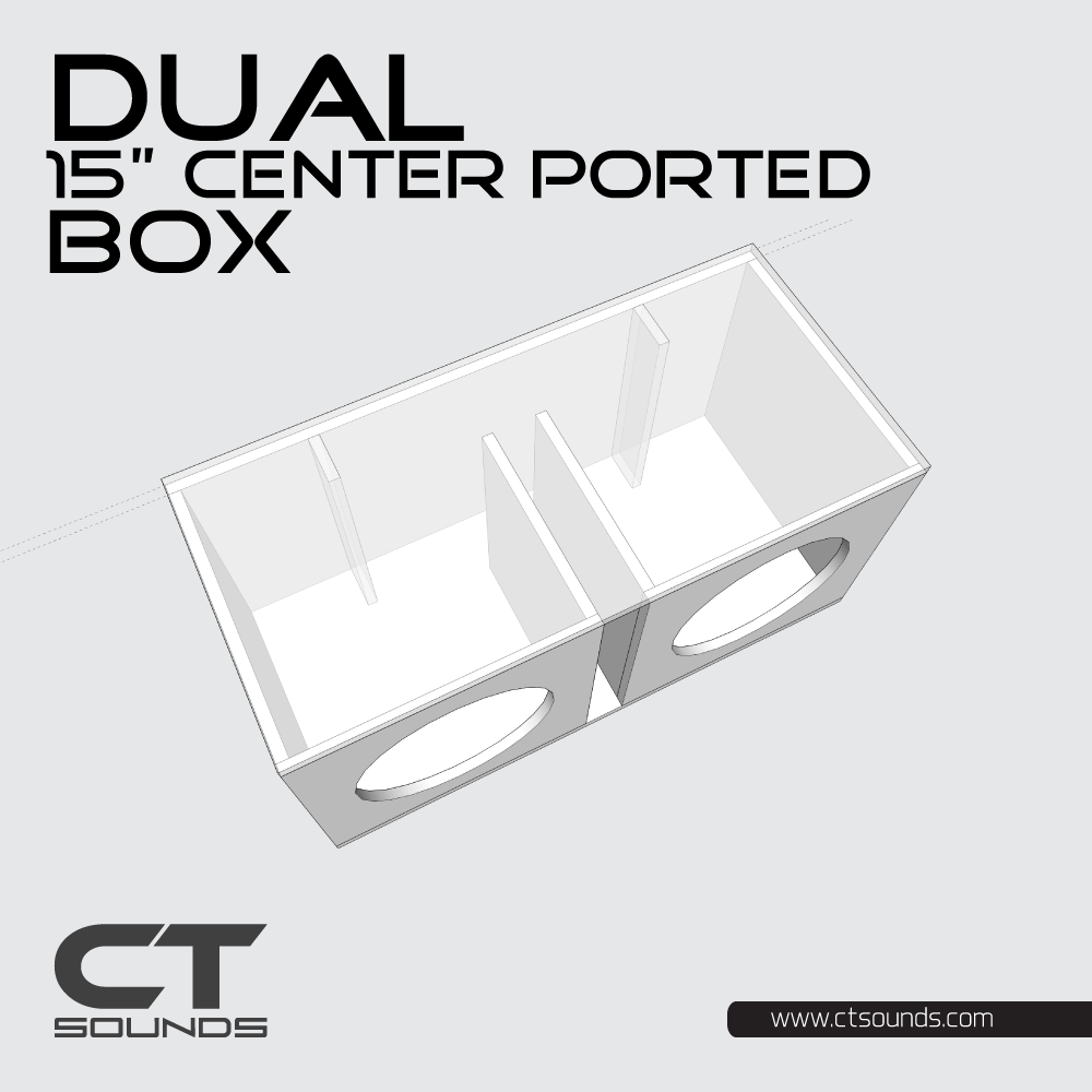 Dual 15 Inch Subwoofer Box