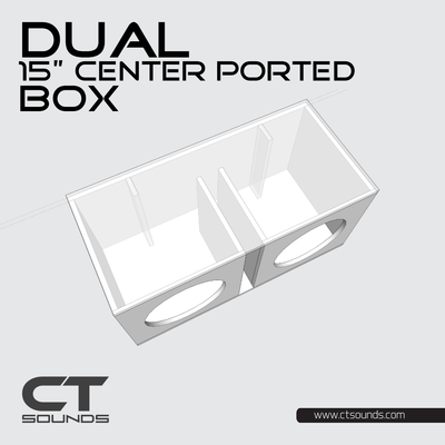 Dual 15 Inch Ported Subwoofer Box Design - CT SOUNDS