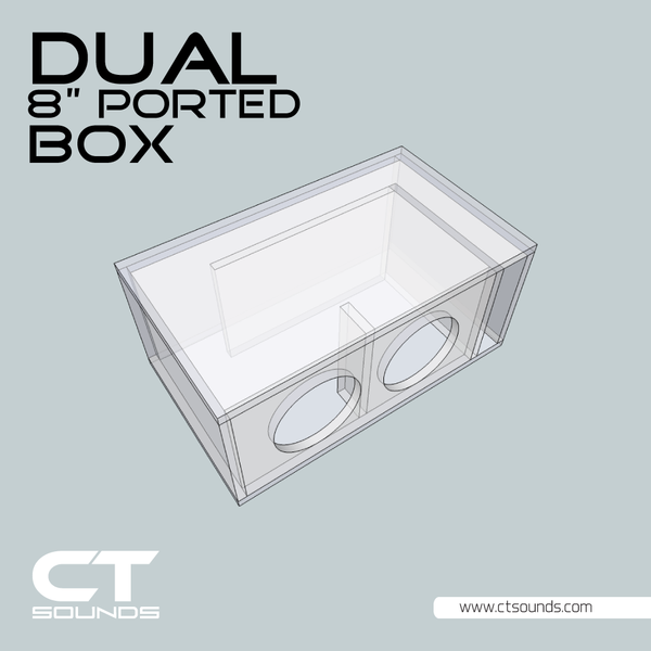 CT Dual 8 Inch Ported Subwoofer Box Design – CT SOUNDS