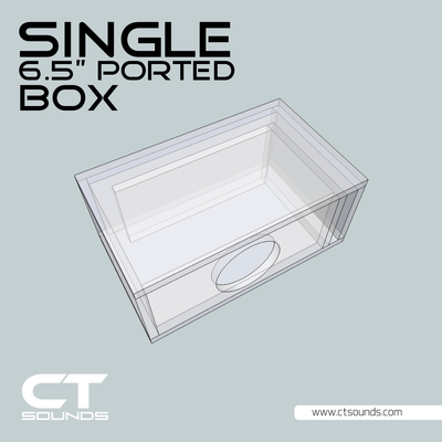 Single 6.5 Inch Ported Subwoofer Box Design - CT SOUNDS
