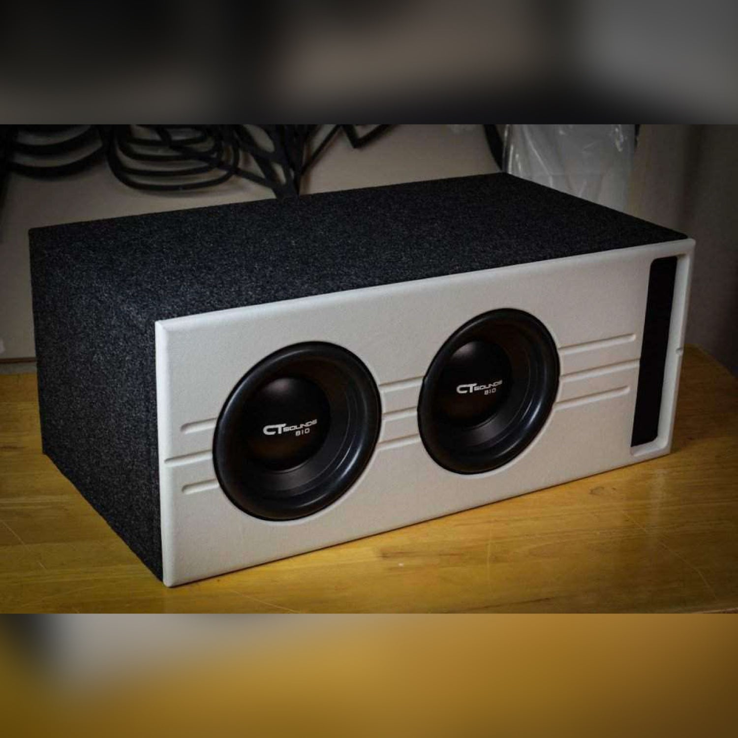 Dual 10 Inch Vented Subwoofer Box Design