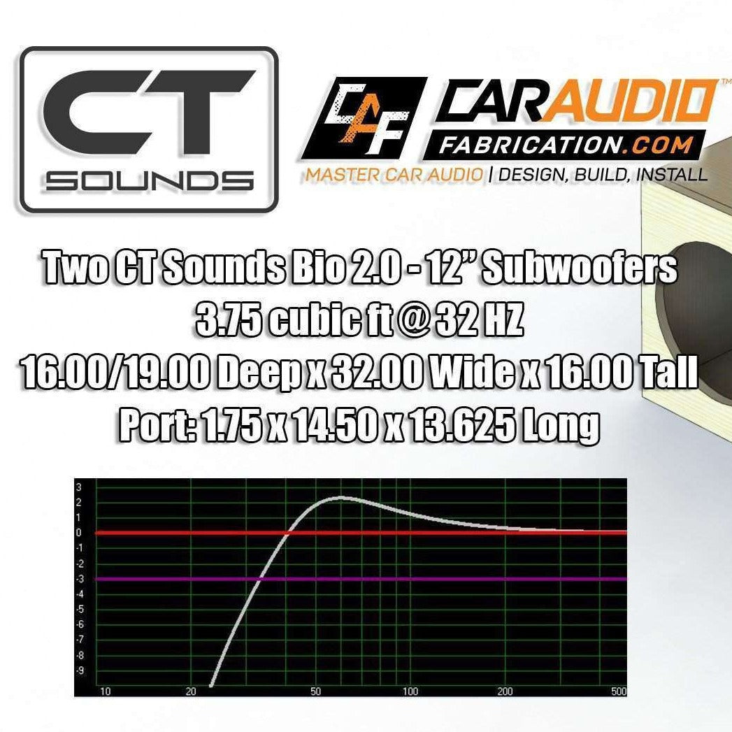 Dual 12 Inch VENTED Subwoofer Box Design - CT SOUNDS