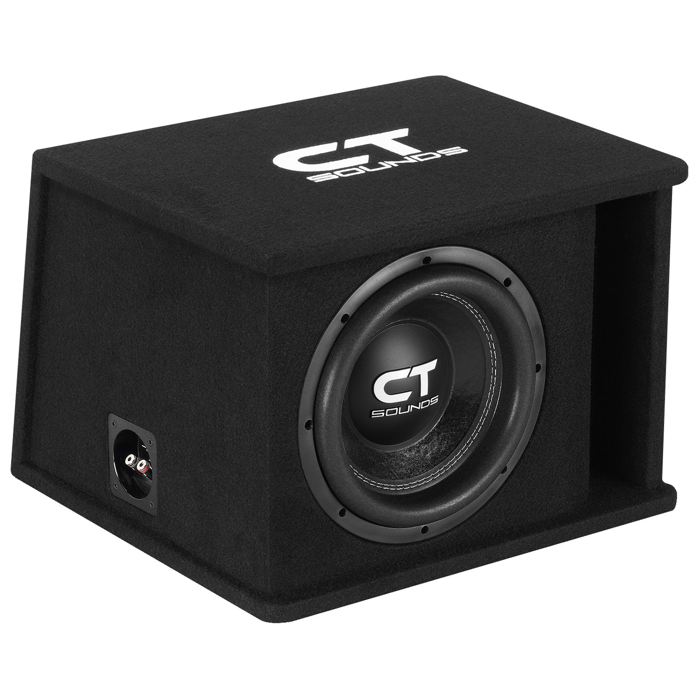 TROPO-1X10D2 // Single 10” 1300-Watt Loaded Tropo Series Ported Car Subwoofer Box