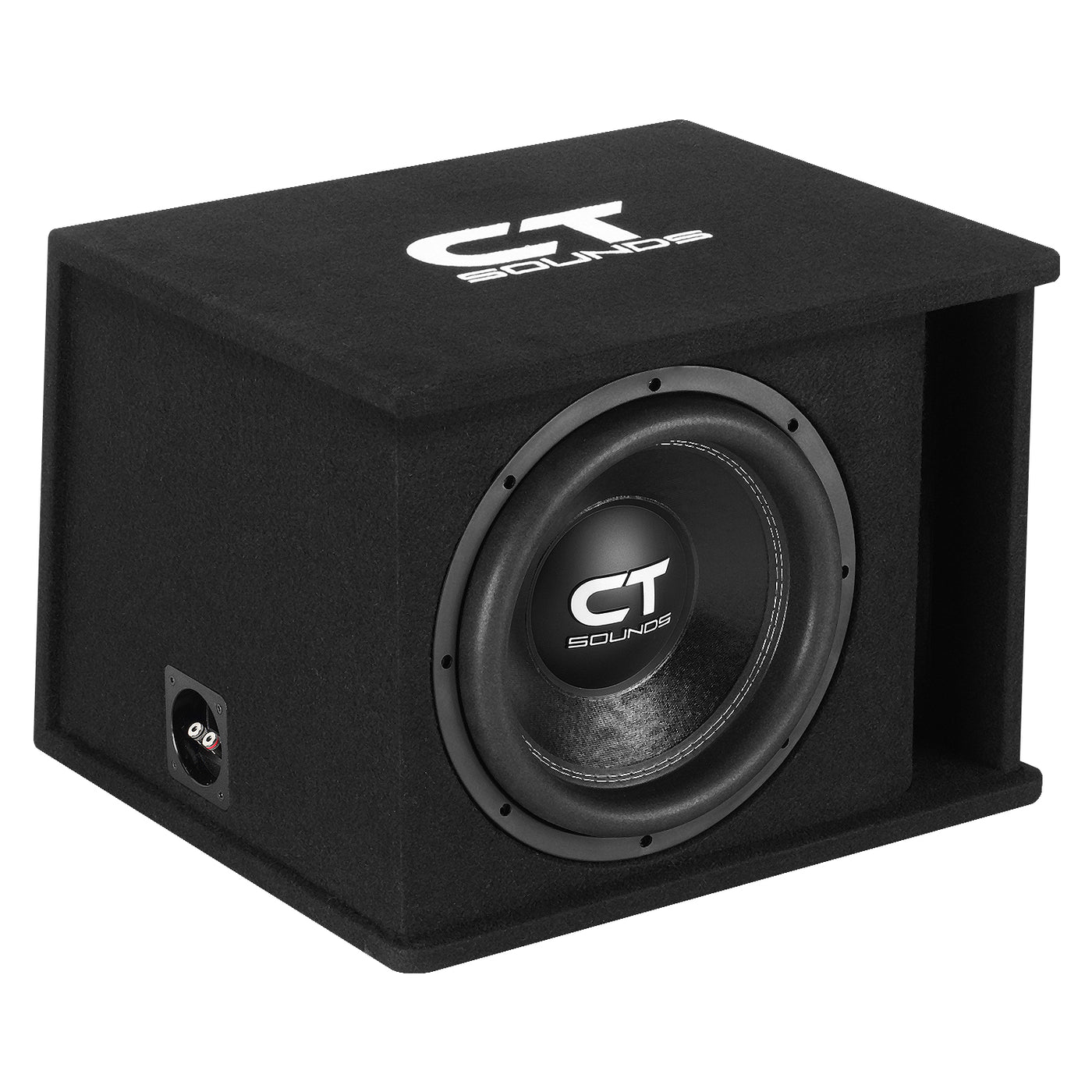 TROPO-1X12D2 // Single 12” 1300-Watt Loaded Tropo Series Ported Car Subwoofer Box