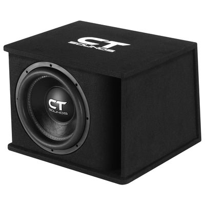 TROPO-1X12D2 // Single 12” 1300-Watt Loaded Tropo Series Ported Car Subwoofer Box