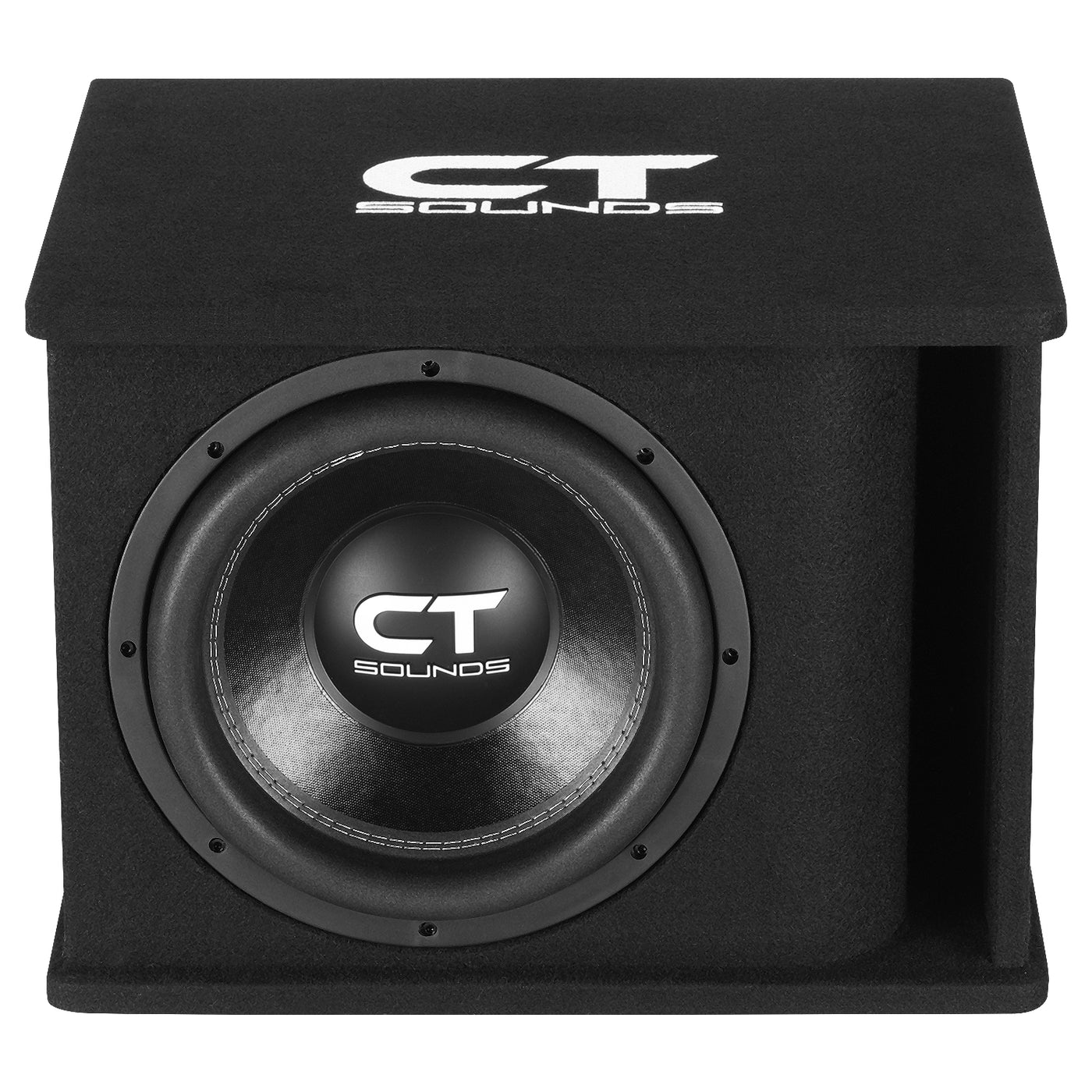 TROPO-1X12D2 // Single 12” 1300-Watt Loaded Tropo Series Ported Car Subwoofer Box