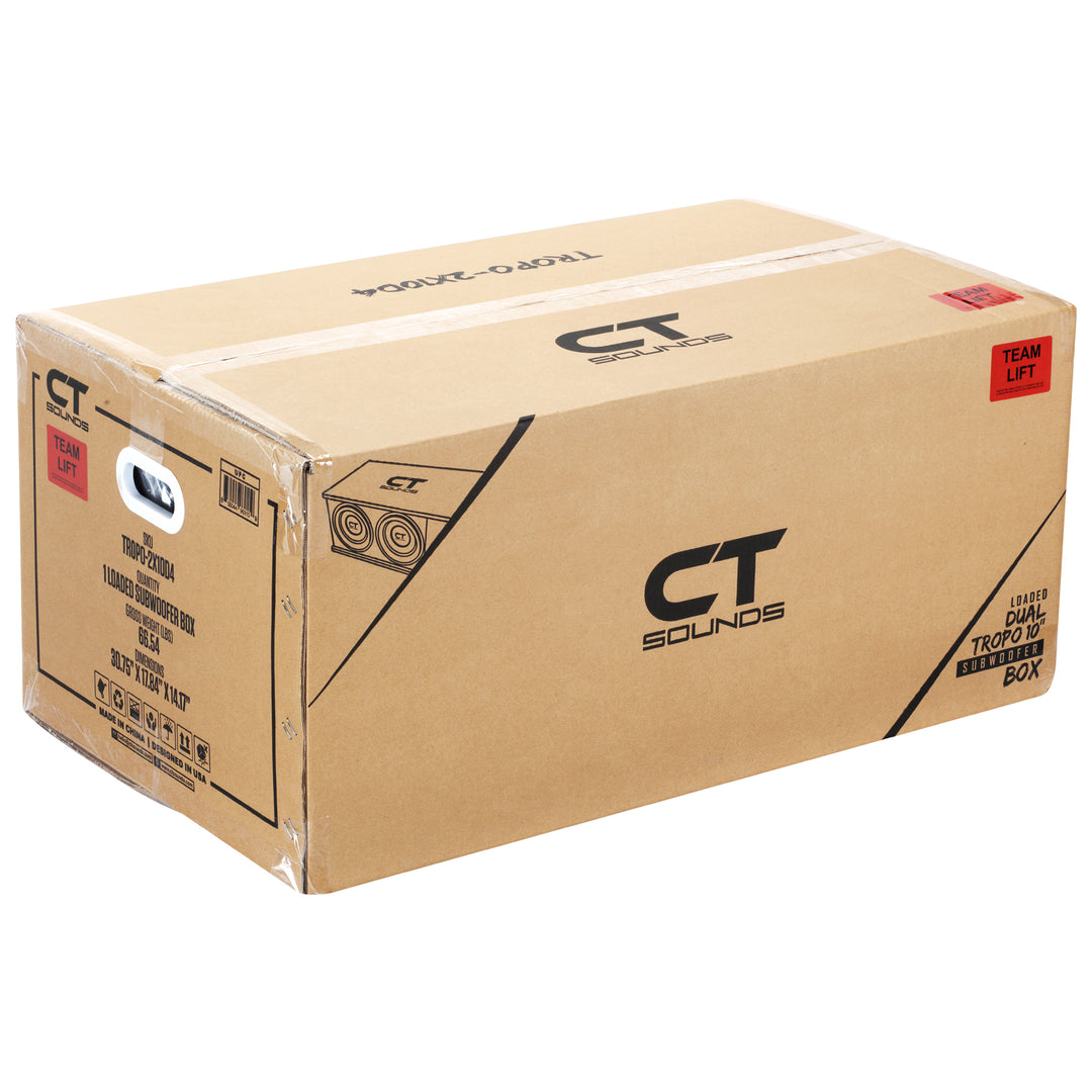 Dual 10” 2600W Tropo Series Loaded Enclosure - CT Sounds
