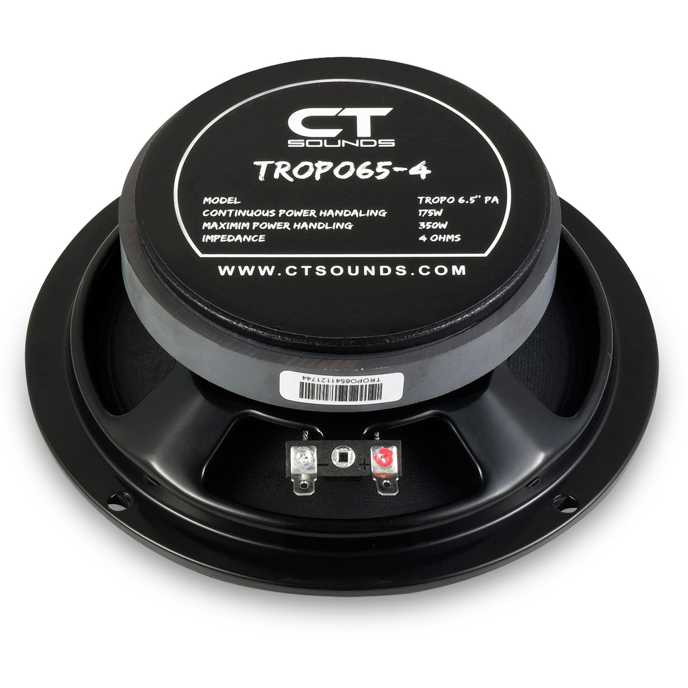 TROPO65-4 // 175 Watt RMS 6.5” Shallow Midrange Speaker